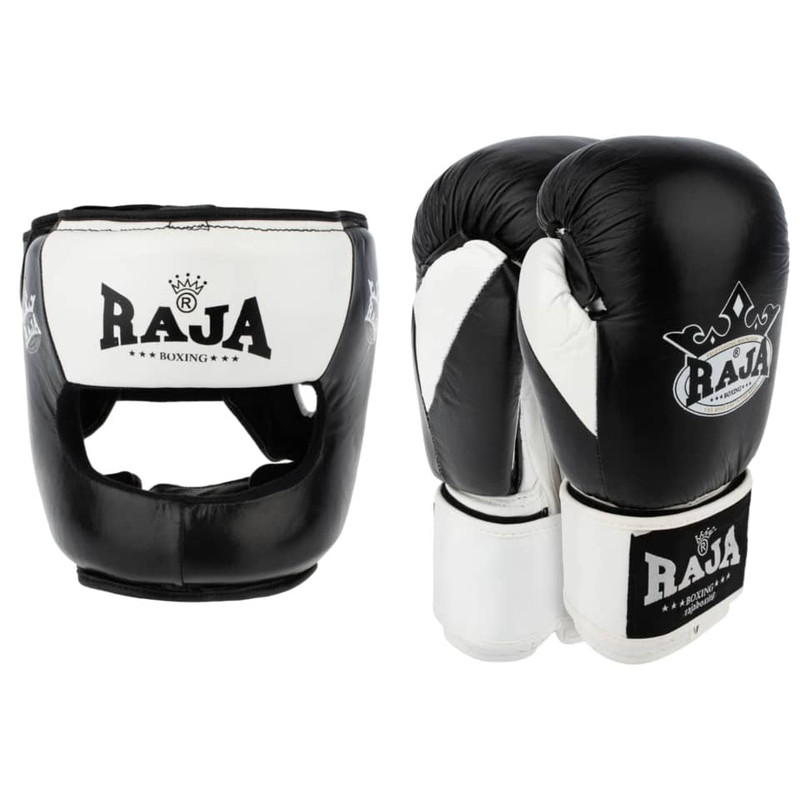 دستکش بوکس مدل KING RAJ 2025 به همراه کلاه رزمی