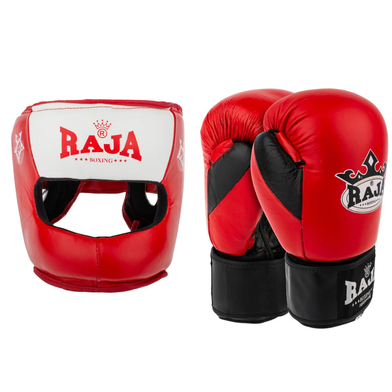 دستکش بوکس مدل KING RAJ 2025 به همراه کلاه رزمی